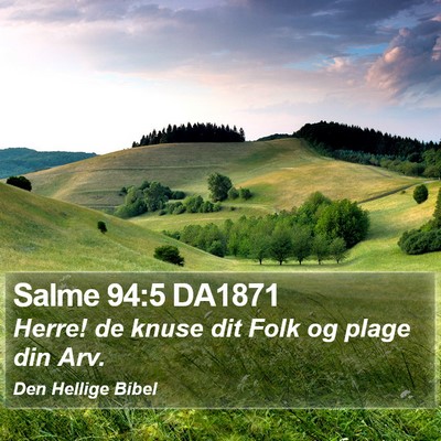 Salme 94:5 DA1871 Bible Verse Image