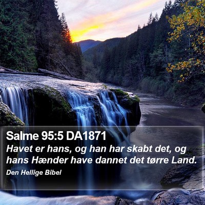 Salme 95:5 DA1871 Bible Verse Image