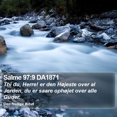 Salme 97:9 DA1871 Bible Verse Image