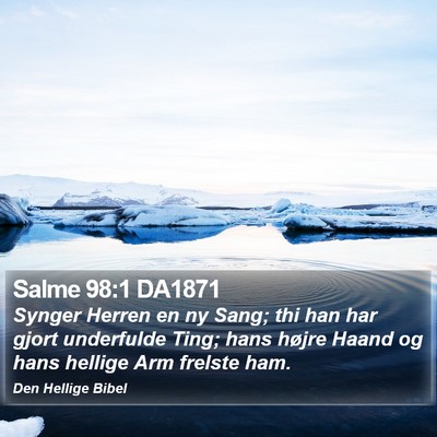Salme 98:1 DA1871 Bible Verse Image