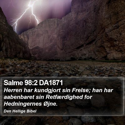 Salme 98:2 DA1871 Bible Verse Image