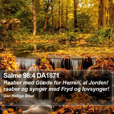 Salme 98:4 DA1871 Bible Verse Image