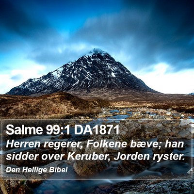 Salme 99:1 DA1871 Bible Verse Image