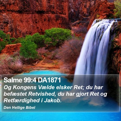 Salme 99:4 DA1871 Bible Verse Image