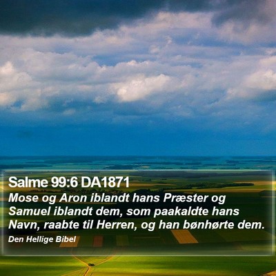 Salme 99:6 DA1871 Bible Verse Image