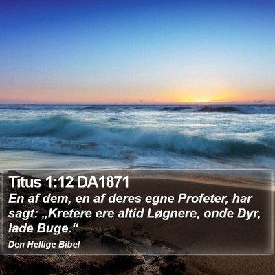 Titus 1:12 DA1871 Bible Verse Image