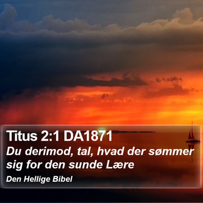 Titus 2:1 DA1871 Bible Verse Image