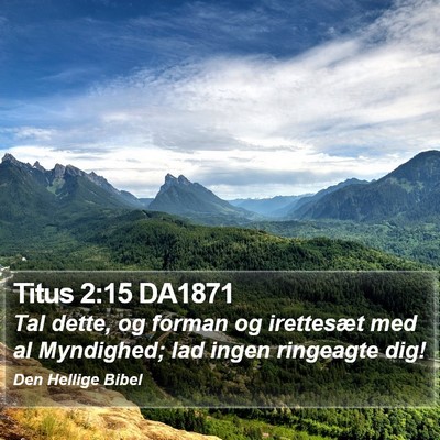 Titus 2:15 DA1871 Bible Verse Image