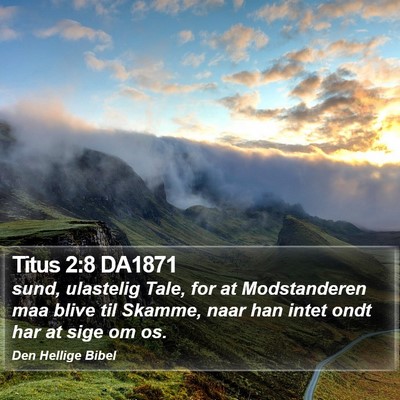 Titus 2:8 DA1871 Bible Verse Image