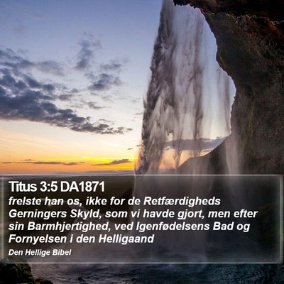 Titus 3:5 DA1871 Bible Verse Image
