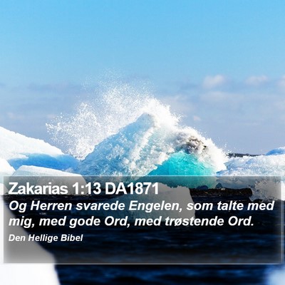 Zakarias 1:13 DA1871 Bible Verse Image