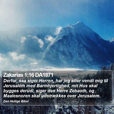 Zakarias 1:16 DA1871 Bible Verse Image