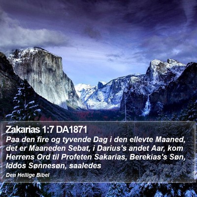 Zakarias 1:7 DA1871 Bible Verse Image