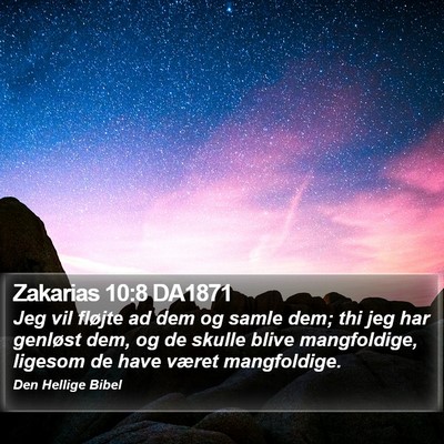 Zakarias 10:8 DA1871 Bible Verse Image
