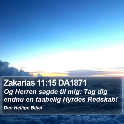Zakarias 11:15 DA1871 Bible Verse Image