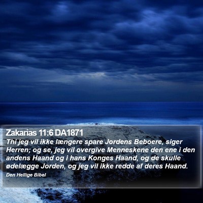 Zakarias 11:6 DA1871 Bible Verse Image
