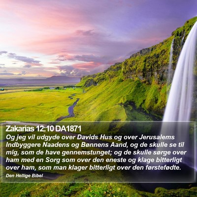 Zakarias 12:10 DA1871 Bible Verse Image