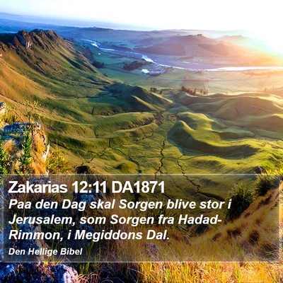 Zakarias 12:11 DA1871 Bible Verse Image
