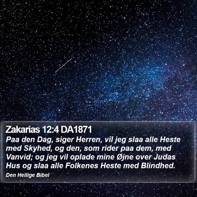 Zakarias 12:4 DA1871 Bible Verse Image