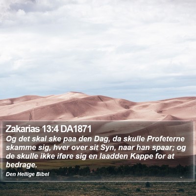 Zakarias 13:4 DA1871 Bible Verse Image