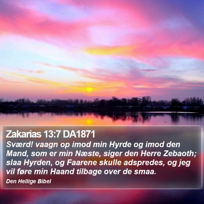 Zakarias 13:7 DA1871 Bible Verse Image