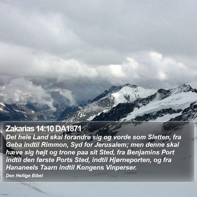 Zakarias 14:10 DA1871 Bible Verse Image