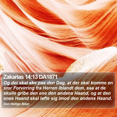 Zakarias 14:13 DA1871 Bible Verse Image