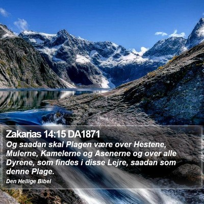 Zakarias 14:15 DA1871 Bible Verse Image