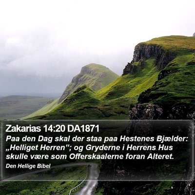Zakarias 14:20 DA1871 Bible Verse Image