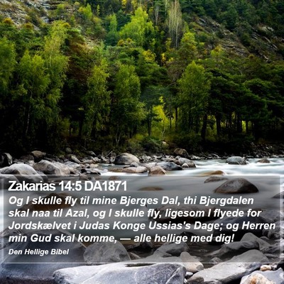 Zakarias 14:5 DA1871 Bible Verse Image