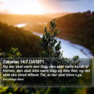 Zakarias 14:7 DA1871 Bible Verse Image