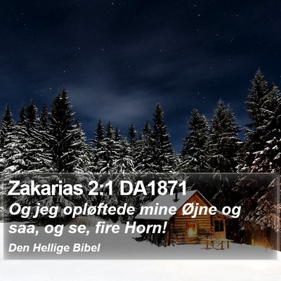 Zakarias 2:1 DA1871 Bible Verse Image