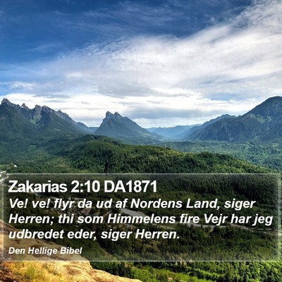 Zakarias 2:10 DA1871 Bible Verse Image