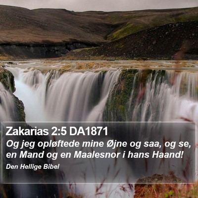 Zakarias 2:5 DA1871 Bible Verse Image