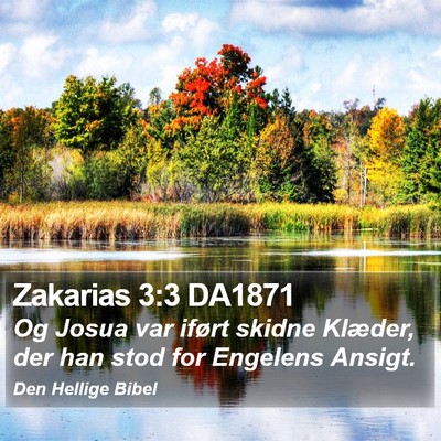 Zakarias 3:3 DA1871 Bible Verse Image