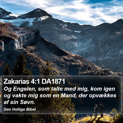 Zakarias 4:1 DA1871 Bible Verse Image