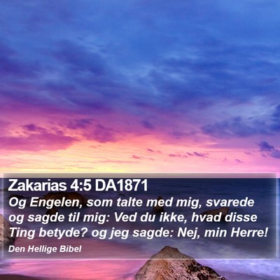 Zakarias 4:5 DA1871 Bible Verse Image