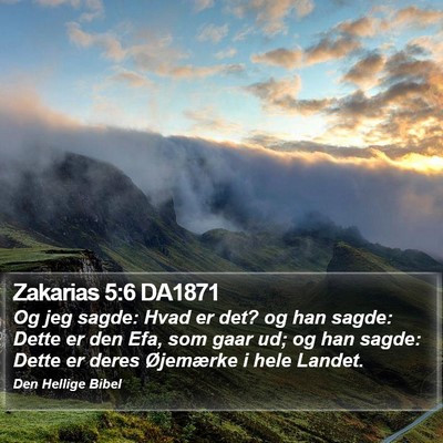 Zakarias 5:6 DA1871 Bible Verse Image