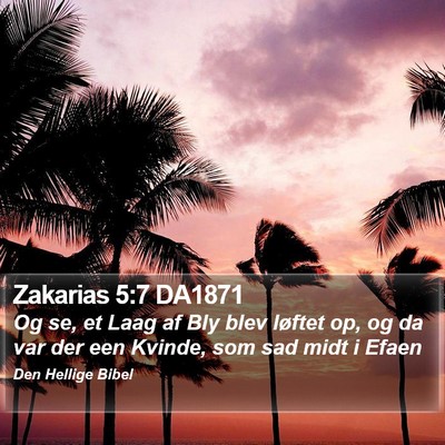 Zakarias 5:7 DA1871 Bible Verse Image