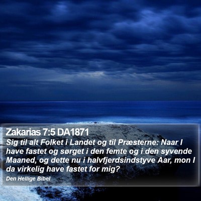 Zakarias 7:5 DA1871 Bible Verse Image