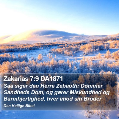 Zakarias 7:9 DA1871 Bible Verse Image