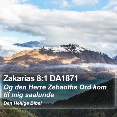Zakarias 8:1 DA1871 Bible Verse Image