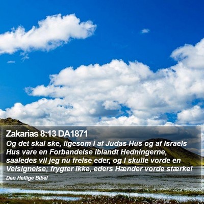 Zakarias 8:13 DA1871 Bible Verse Image