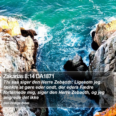 Zakarias 8:14 DA1871 Bible Verse Image