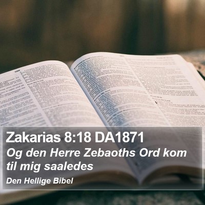 Zakarias 8:18 DA1871 Bible Verse Image