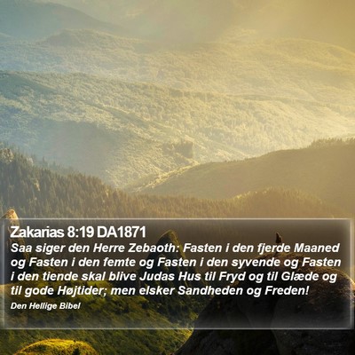 Zakarias 8:19 DA1871 Bible Verse Image