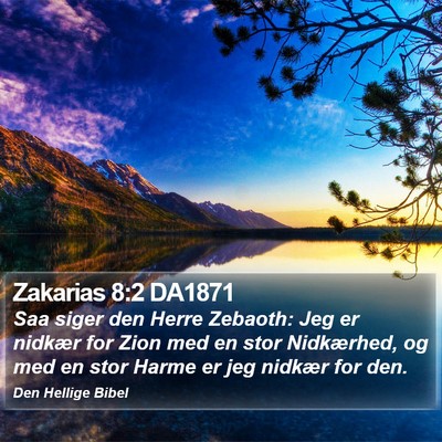 Zakarias 8:2 DA1871 Bible Verse Image