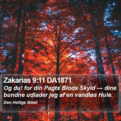 Zakarias 9:11 DA1871 Bible Verse Image