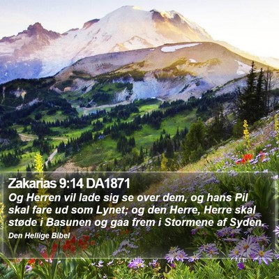 Zakarias 9:14 DA1871 Bible Verse Image