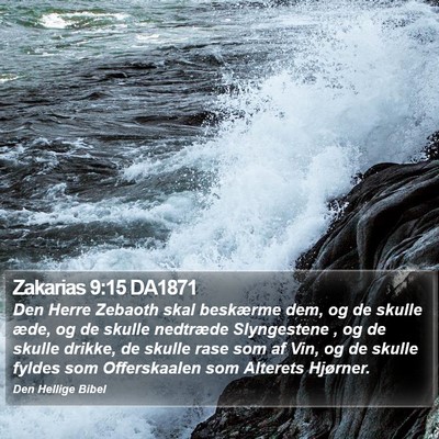 Zakarias 9:15 DA1871 Bible Verse Image